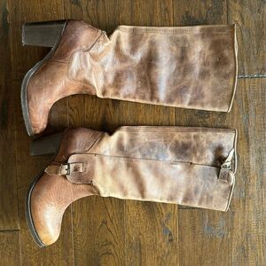 Ariat Brown Leather Knee-High Boots 9 B